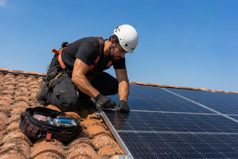 Maintenance et monitoring de panneaux solaires à Saint-Clément-sur-Valsonne