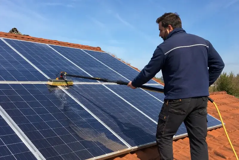 Nettoyage et entretien de panneaux solaires à Saint-Clément-sur-Valsonne
